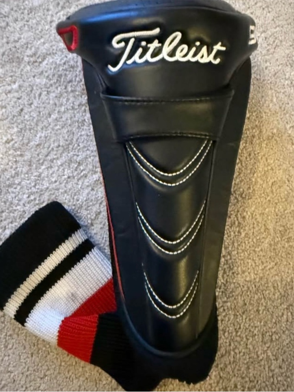 Titleist Black, White & Red Golf Headcover